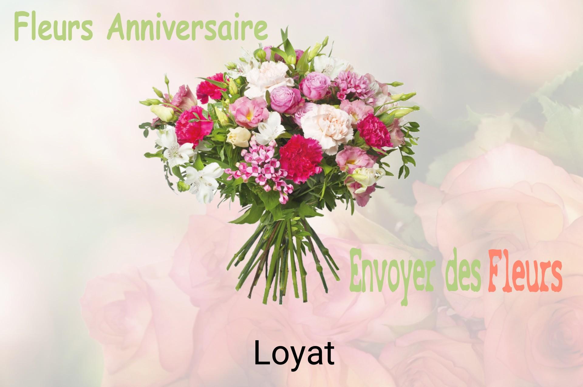 Bouquet de fleurs d’anniversaire livré à Loyat