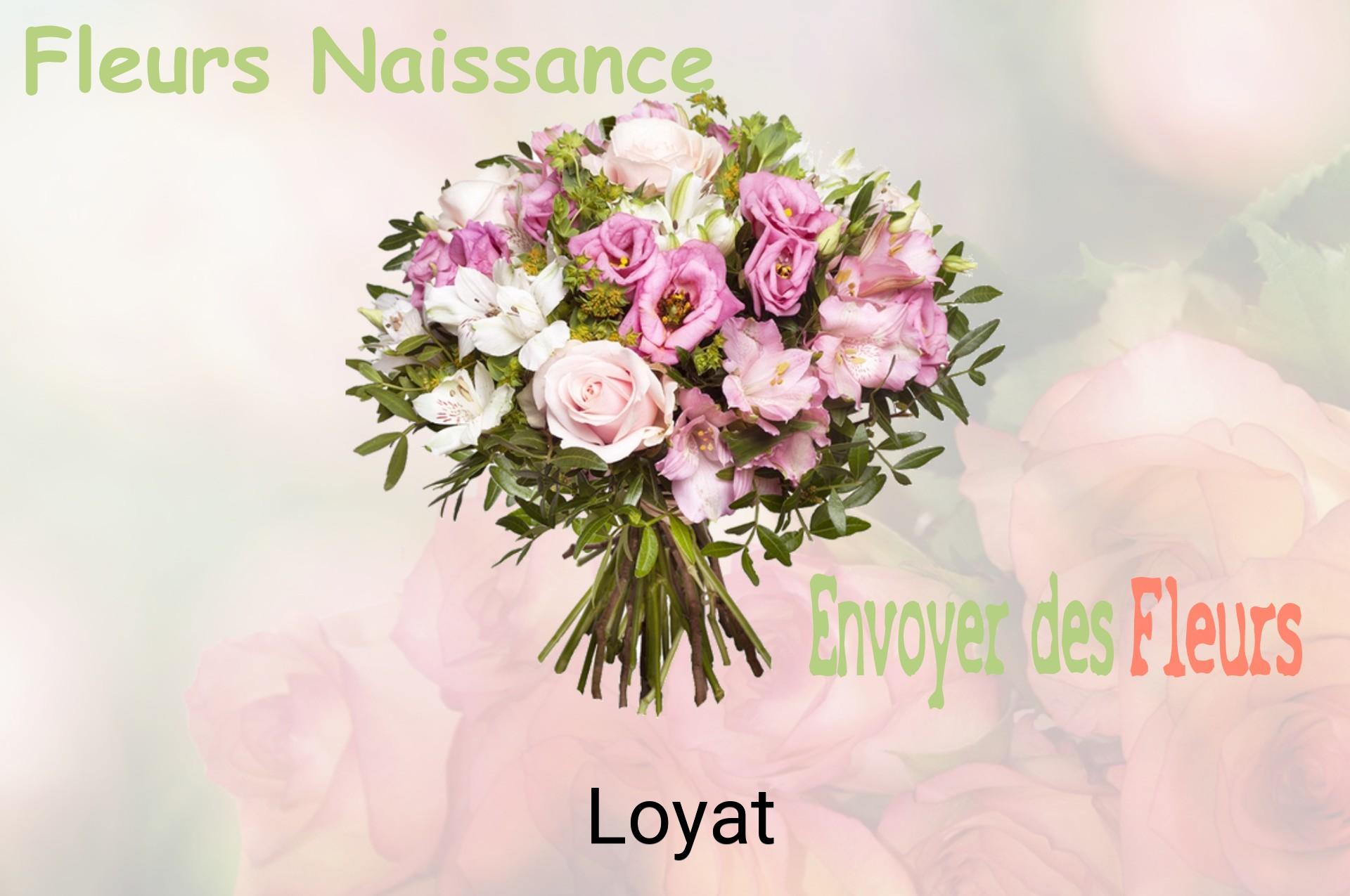 Bouquet de fleurs de naissance livré à Loyat